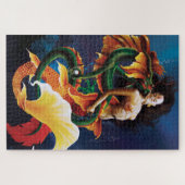 Puzzle Mermaid Koi Dragon Imaginaire (Horizontal)