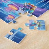 PUZZLE MERMAID VIBRANT, DINOSAURE, CRÉATURES DE MER PUZZL (Côté)