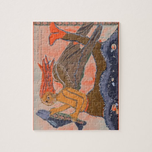 Puzzle Merman médiéval/Mermaid (Vertical)