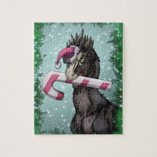 Puzzle Merry Christmas Dinosaur