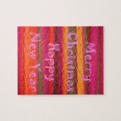 Puzzle Merry Christmas Happy (Horizontal)