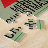 PUZZLE MERRY XMAS TREE TRIANGLE FORME LE STOCKAGE DE NOËL (Côté)