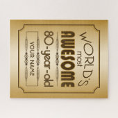 Puzzle Merveilleuse célébration du 80e anniversaire de l' (Horizontal)