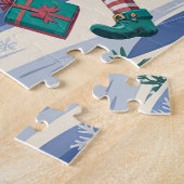 Puzzle Merveilleux Elfe de Noël avec salutations (Côté)