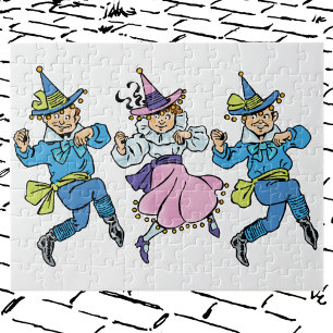 Puzzle Merveilleux Magicien d'Oz, Mignons Munchkins Danse