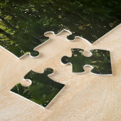 Puzzle Merveilleux Sunbeams dans la forêt matinale (Côté)