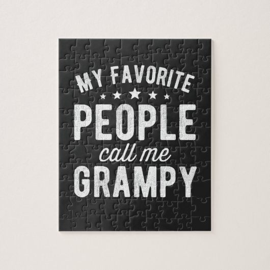 Puzzle mes gens préférés m'appellent grampy (Vertical)