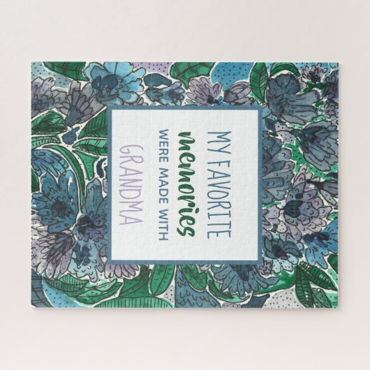 Puzzle Mes souvenirs préférés sont avec les fleurs de gra (Horizontal)