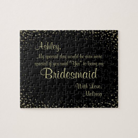 Puzzle Message caché par demoiselle d'honneur d'amusement (Horizontal)