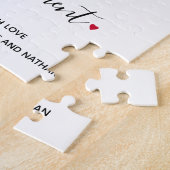 Puzzle Message d'amour personnalisé distance sociale (Côté)