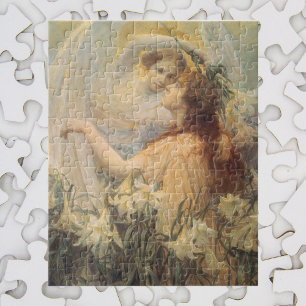 Puzzle Message de l'ange par George Swinstead, Art vintag