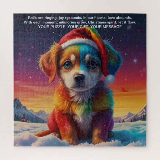 Puzzle Message de Noël Joie (Vertical)