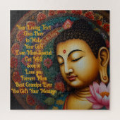 Puzzle Message personnalisé de Bouddha tranquille - Cadea (Vertical)