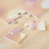 Puzzle Message personnalisé parties scintillant argent et (Côté)