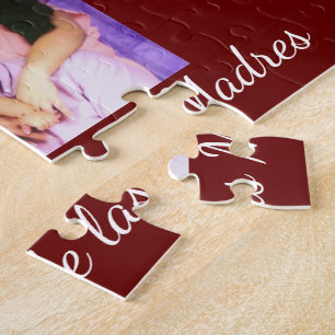 Puzzle Message personnalisé Red and Hearts Fête des mèr