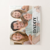 Puzzle Message photo personnalisé de papa Merci (Vertical)