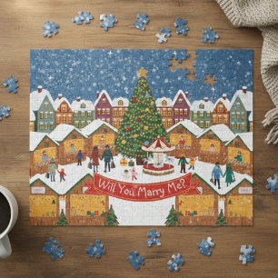 Puzzle Message secret personnalisé de Noël/Épouse-moi