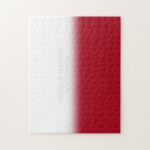 Puzzle Message Secret Rouge et Blanc Solide Personnalisé (Vertical)