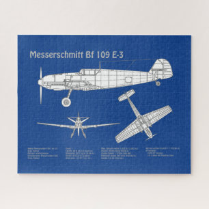 Puzzle Messerschmitt Bf 109 - Plan d'avion ABD