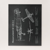 Puzzle Messerschmitt Bf 109 - Plan d'avion PD (Vertical)