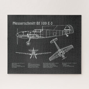 Puzzle Messerschmitt Bf 109 - Plan d'avion PD