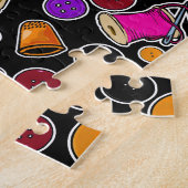 Puzzle Mesurer deux fois coupé une fois coudre des fourni (Côté)