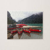 Puzzle met Canadese kano's op het meer Legpuzzel (Horizontaal)