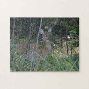 Puzzle met Gift Box/Doe in Bossen Legpuzzel