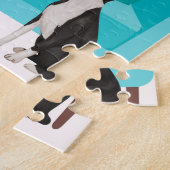 Puzzle met Girl & Boston Terrier Legpuzzel (Zijkant)