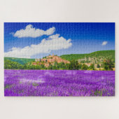 Puzzle met lavendeveld in Provence Legpuzzel (Horizontaal)