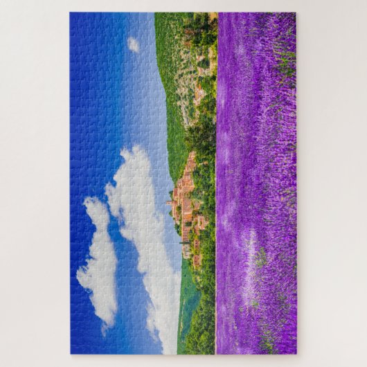 Puzzle met lavendeveld in Provence Legpuzzel (Verticaal)
