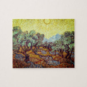 Puzzle met Vincent Van Gogh's "Olijfbomen" Legpuzzel