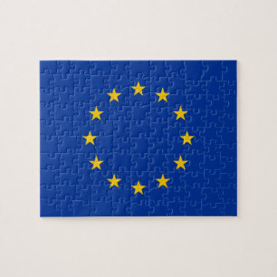 Puzzle met vlag van de Europese Unie Legpuzzel