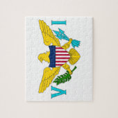 Puzzle met vlag van de Maagdeneilanden Legpuzzel (Verticaal)