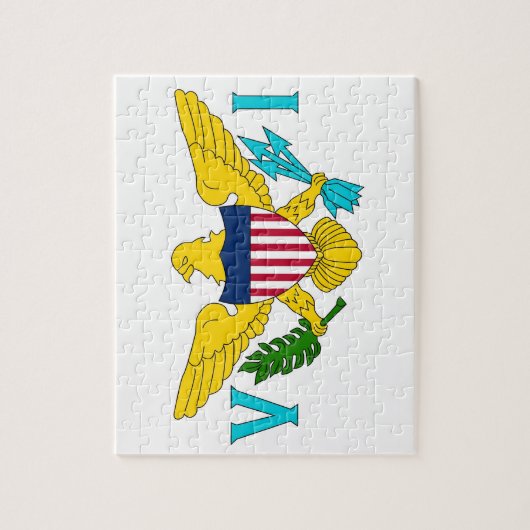 Puzzle met vlag van de Maagdeneilanden Legpuzzel (Verticaal)