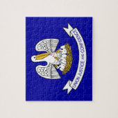 Puzzle met vlag van de staat Louisiana Legpuzzel (Verticaal)