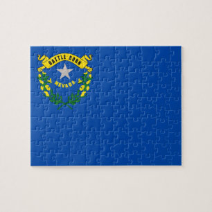 Puzzle met vlag van de staat Nevada Legpuzzel