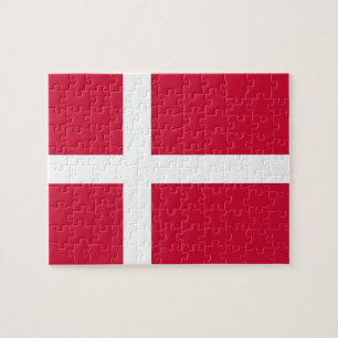 Puzzle met vlag van Denemarken Legpuzzel