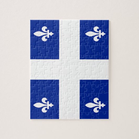 Puzzle met vlag van Quebec, Canada Legpuzzel (Verticaal)