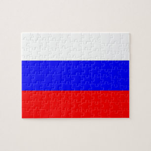 Puzzle met vlag van Rusland Legpuzzel