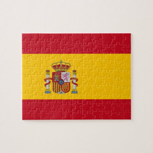 Puzzle met vlag van Spanje Legpuzzel (Horizontaal)