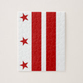 Puzzle met vlag van Washington DC Legpuzzel (Verticaal)