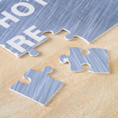 Puzzle Métal balayé par bleu texturisé (Côté)