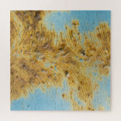 Puzzle Métal blanc corrompu : Rust Streaks Texture (Horizontal)