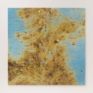 Puzzle Métal blanc corrompu : Rust Streaks Texture