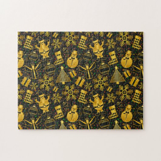 Puzzle Metallic Christmas Collage (Horizontal)