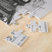 Puzzle Métiers à tisser de puissance de jacquard (Côté)