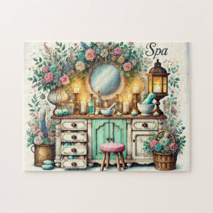 Puzzle Meuble de salle de bain vintage pour les soins per