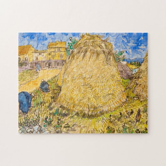 Puzzle Meules de ble, Blé Stations par Vincent van Gogh (Horizontal)