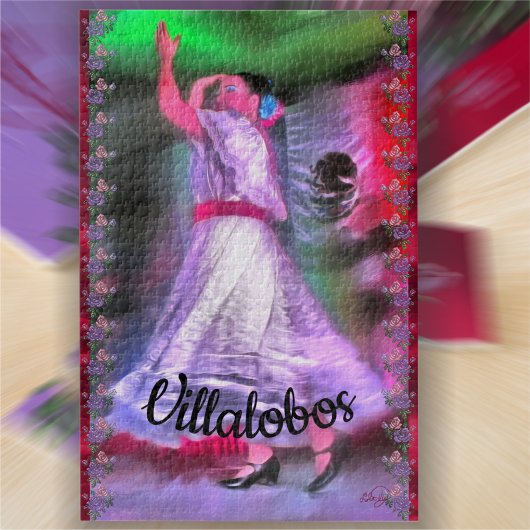 Puzzle Mexican Dancer & Roses 0175